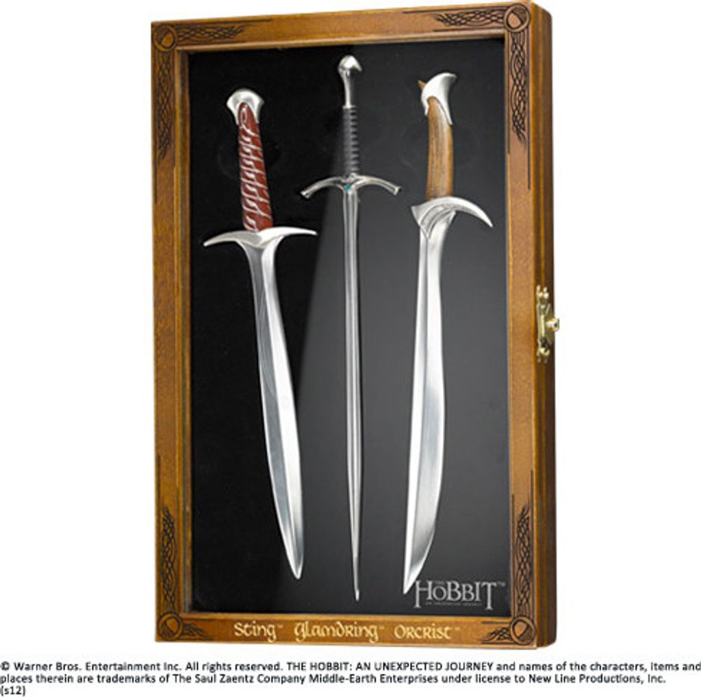 Noble Collection Der Hobbit Brieföffner Set Schwerter Produktbild 1
