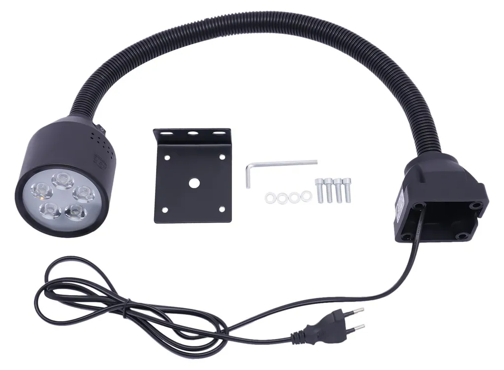 Éclairage LED pour machine CNC 5W Lampe d'atelier noire orientable - 5