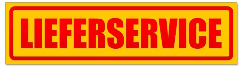 Kiwistar - Autoaufkleber - Rot - 45 x 12 cm - Lieferservice invertiert - Hinweis Aufkleber Sticker für Auto, Kfz, Fahrrad, PKW, LKW