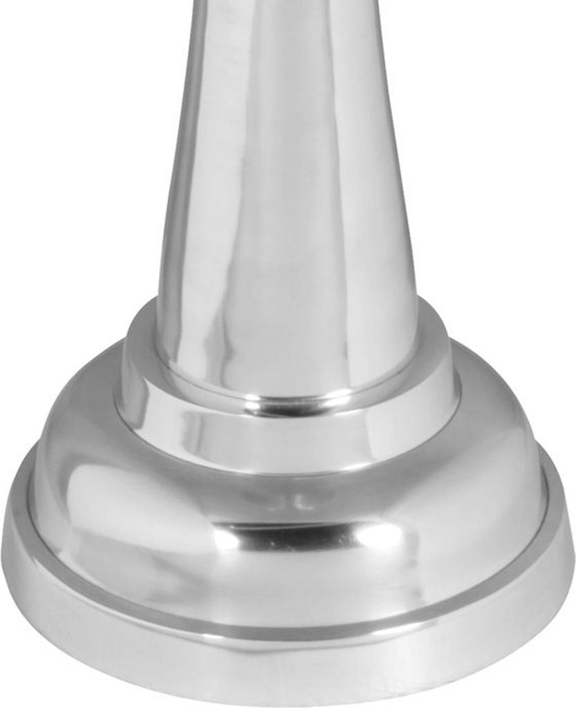 FineBuy Deko Schachfigur König Aluminium Dekoration poliert 60 cm Dekofigur Statue Skulptur groß Alu einzeln modern XXL