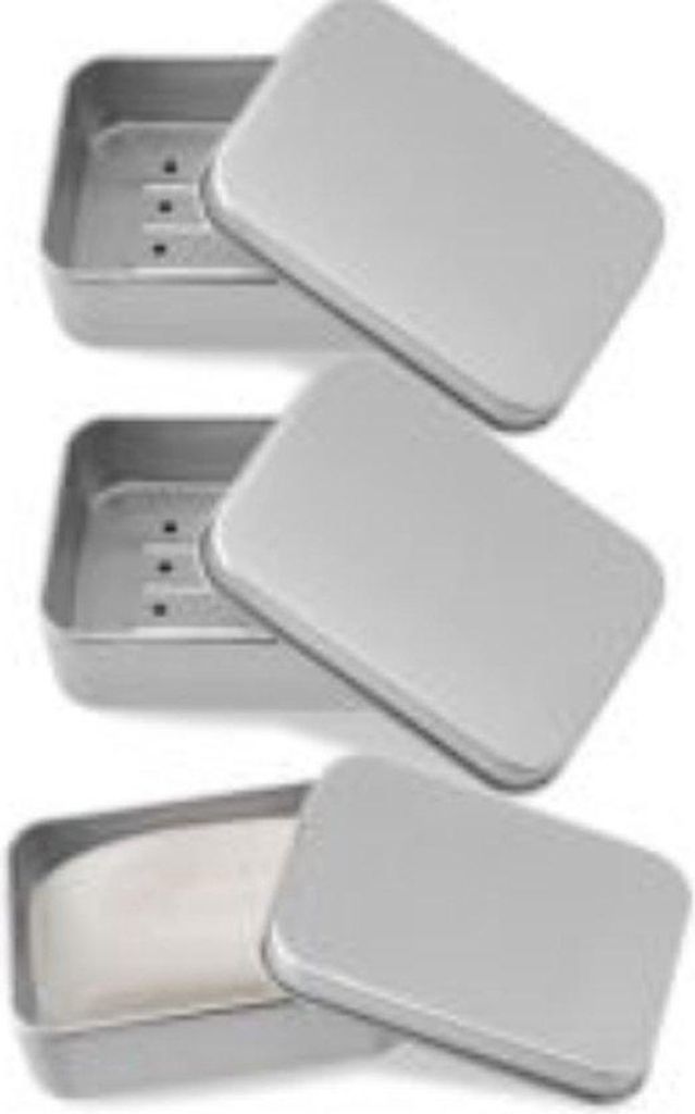 Drei Stücke - Aluminium-Teilwäschesafe - Reiseformat Badkamer-Accessoires - Reisebeschützer für Toilettenartikel - für Urlaub und Reisen