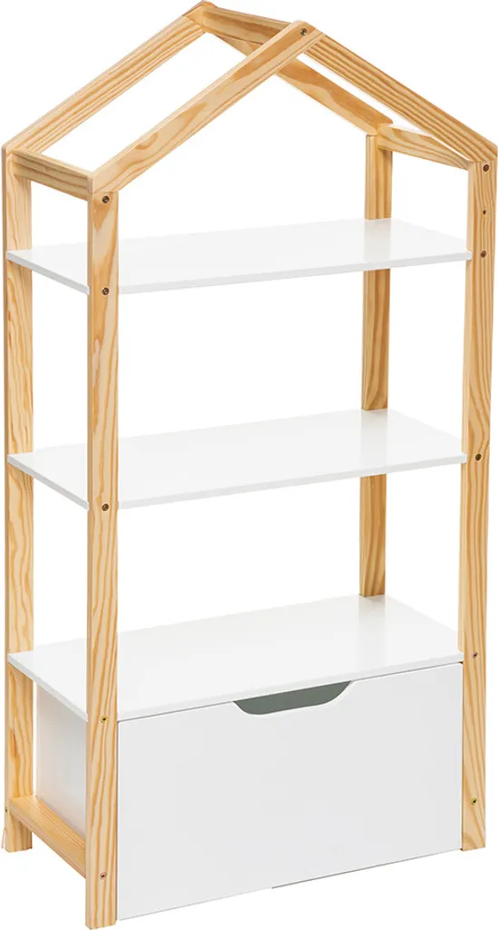 Étagère de rangement enfant Cabane Eazy Living avec tiroir de stockage