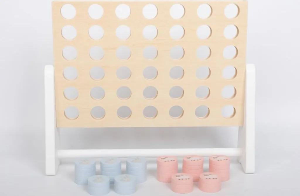 Tic-Tac-Toe bois déco - Jeu de table pour café, bureau et réception - 2