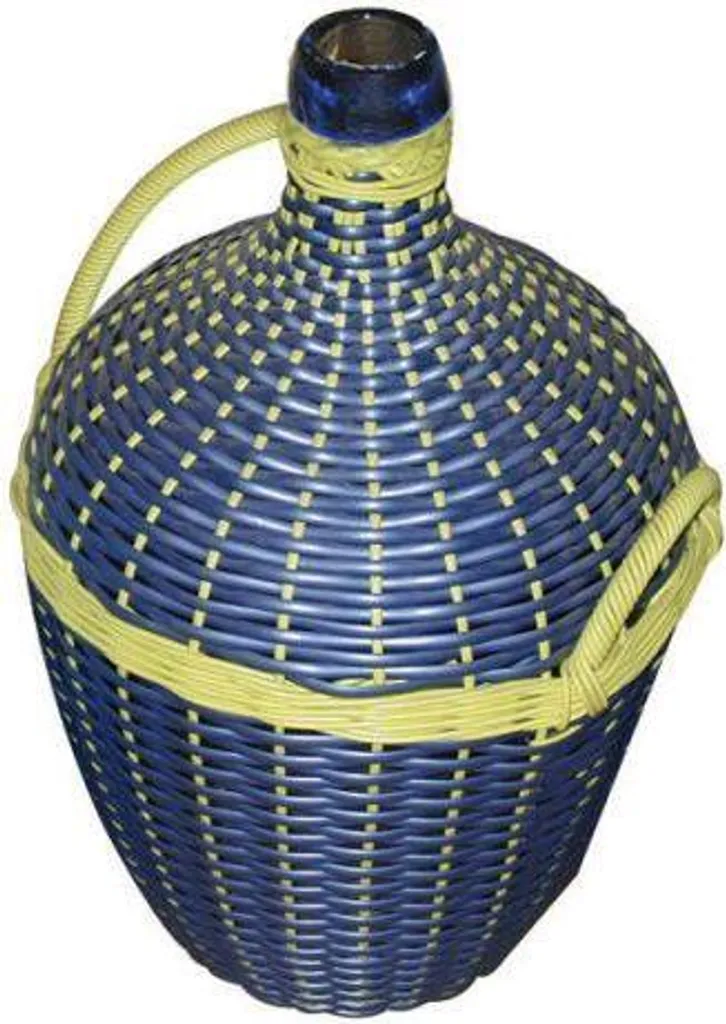 Bonbonne tressée sans bouchon 15L - Dame-jeanne en verre et osier