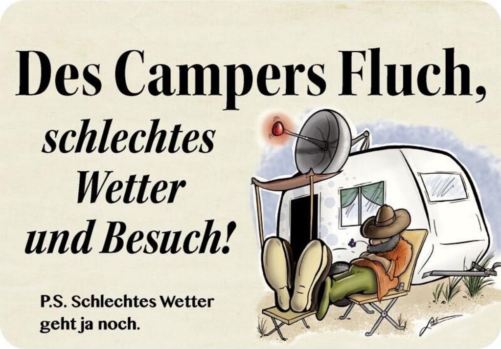 Kulthänger Blechschild Campers Fluch KH 047 Produktbild 