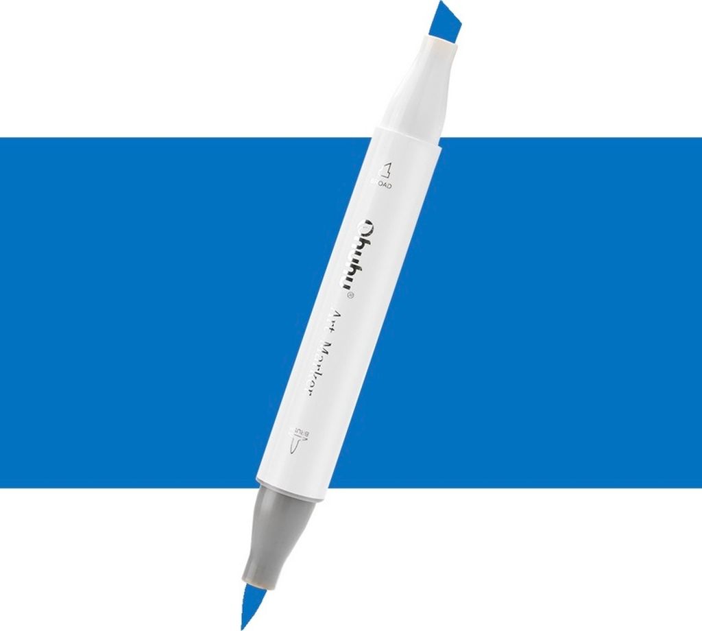 Dwustronny pędzel i dłuto OHUHU, PB2 Brilliant Blue Zdjęcie produktu 
