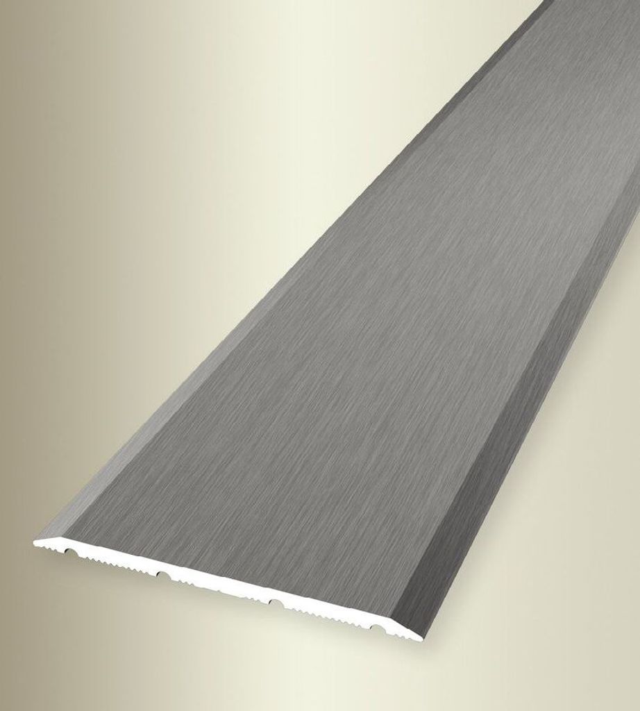PROVISTON | Übergangsprofil | Breite: 40 mm | Höhe: 0 - 99 mm | Länge: 900 mm | Aluminium eloxiert | Glatt | Edelstahl | Selbstklebend