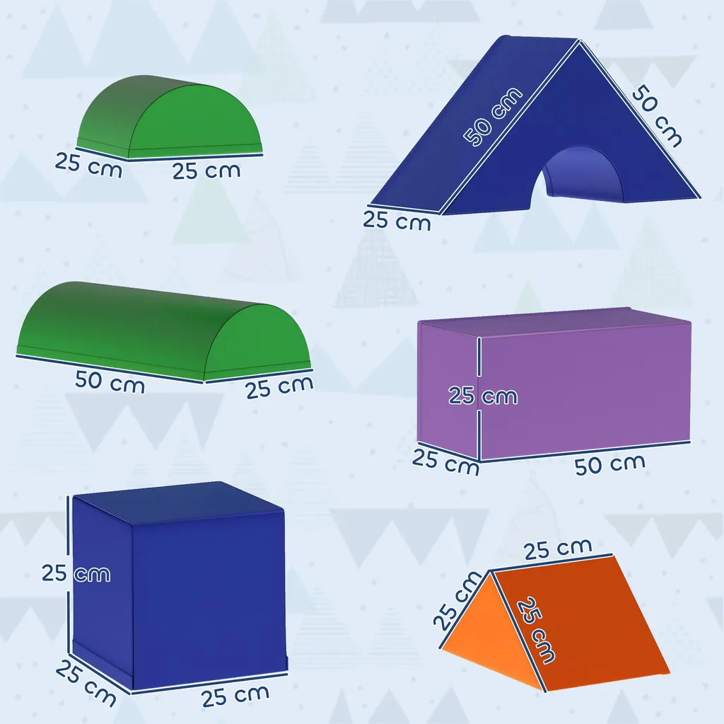 Blocs de construction en mousse EPE, parcours bébé 11PCS éducatif