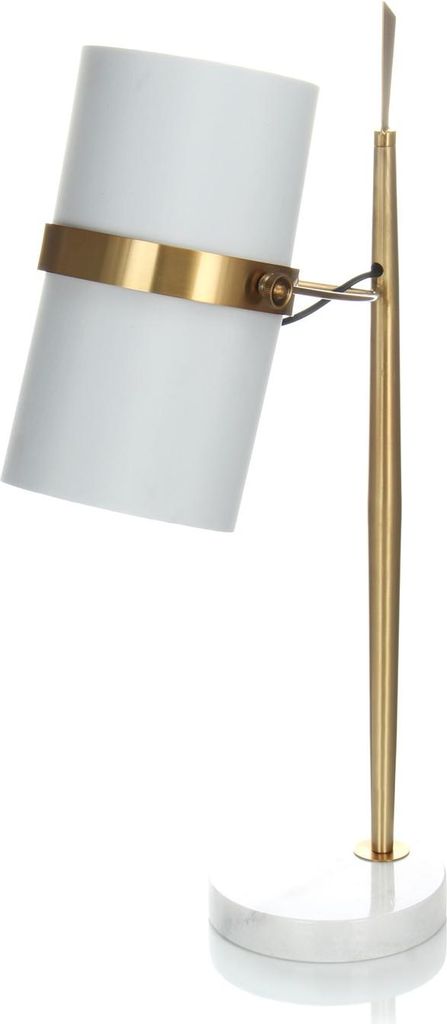 Tischlampe Novum 200 Weiß / Gold Produktbild 