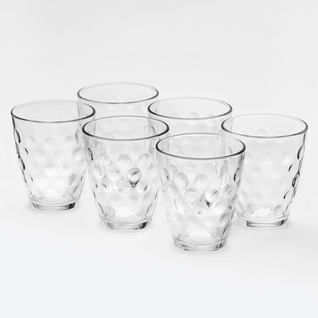 Bormioli Dots Rocks Gläser 390 ml – 6er Set Trinkgläser für Produktbild 