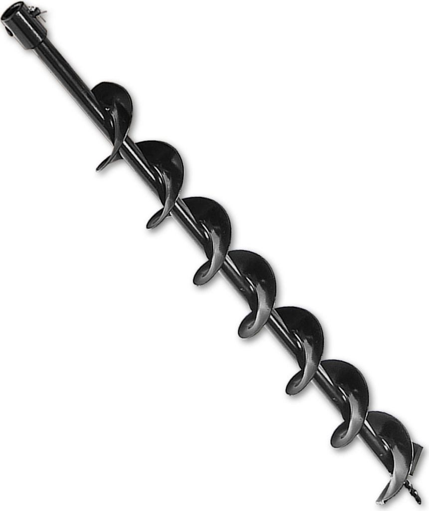 NEMAXX B60 Erdbohrer-Bohrkopf Ø60mm 800mm Stahl Ersatzbohrer/Bohrschnecke, Querbolzen inkl. Splint, passend EB52, nicht für Bohrmaschinen