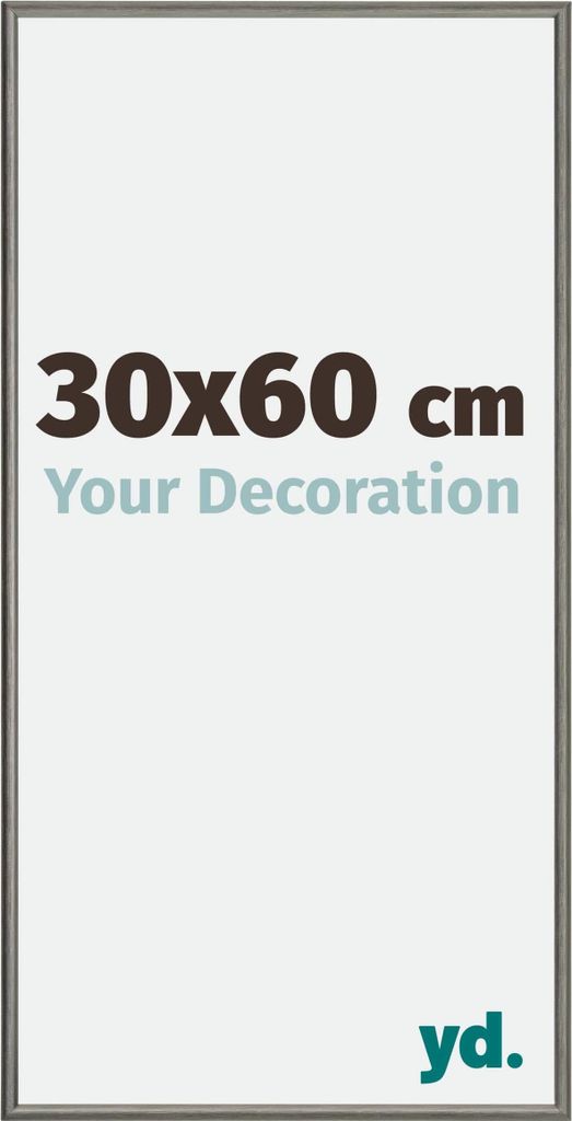 Bilderrahmen, 30x60 cm, Mercury Struktur, Aluminium, New York