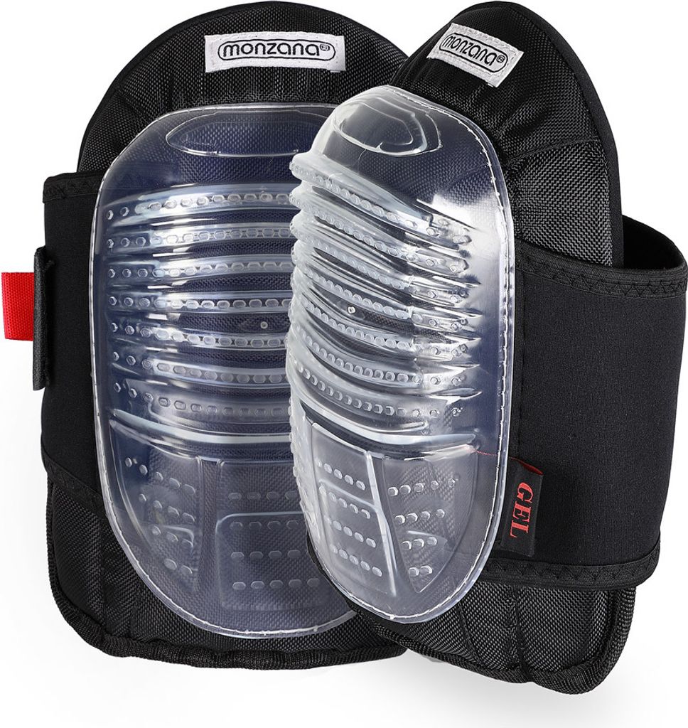 DEUBA Knieschoner mit bequemen Gel Polster stufenlos verstellbar 1 paar Knieschützer Kniepolster Protektor Heimwerker