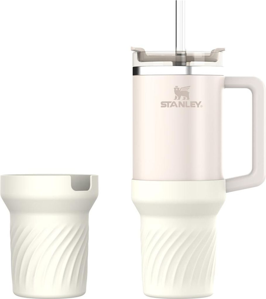 INF Stanley 40oz Silikonhülle - Schützen Sie Ihren Becher Weiß