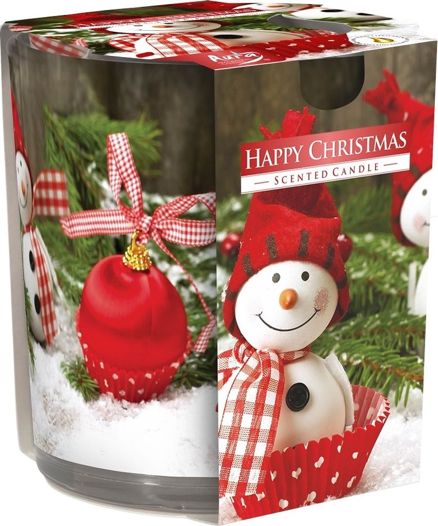 Bispol Świeca zapachowa w szkle Wesołe Święta, 100g