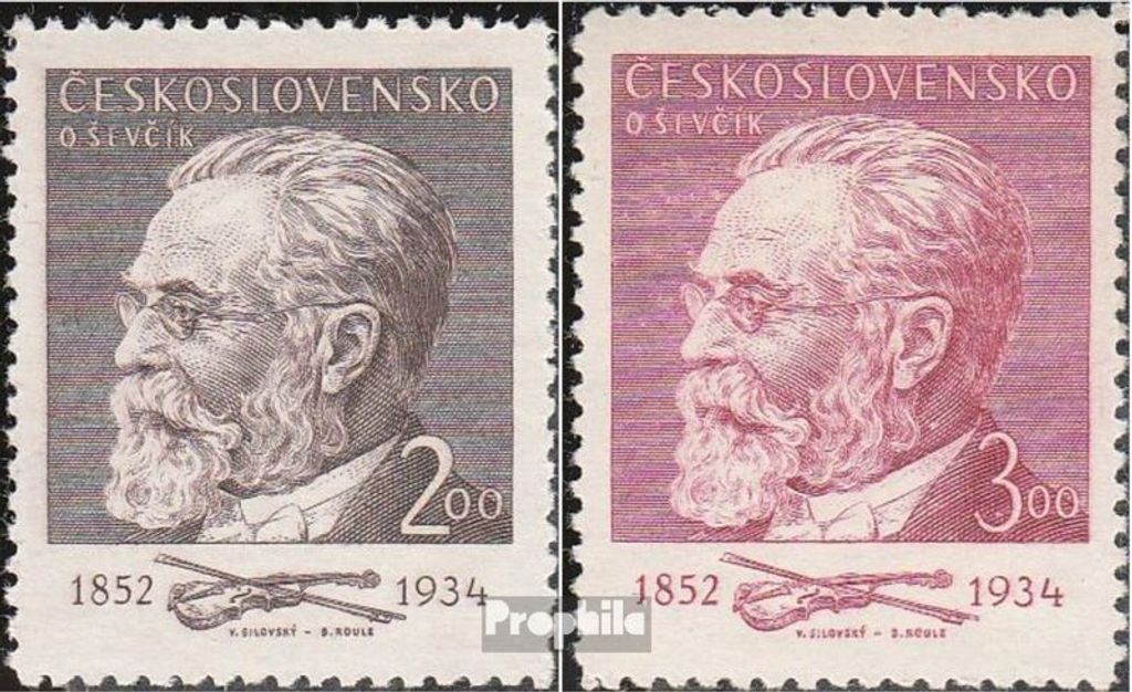 Briefmarken Tschechoslowakei 1952 Mi 715-716 (kompl.Ausg.) Produktbild 