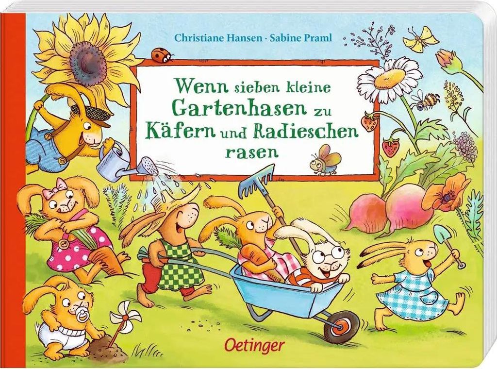 Oetinger Wenn sieben kleine Gartenhasen zu Käfern und Radieschen rasen