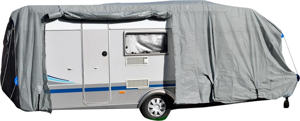 GreenYard Wohnwagen Abdeckplane mit Reflektoren Größe XXL | Produktbild 