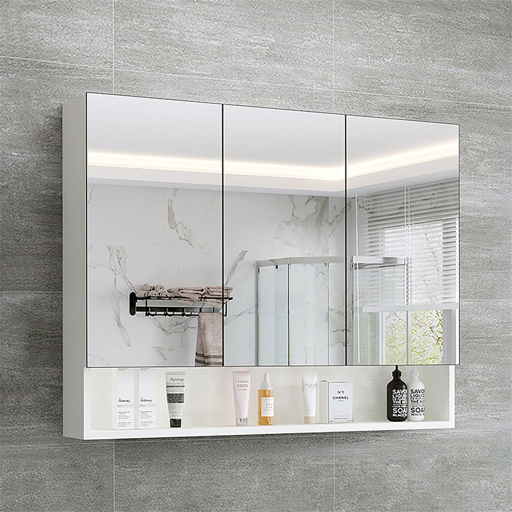 CLIPOP Badezimmerspiegelschrank, Wandmontage mit Produktbild 
