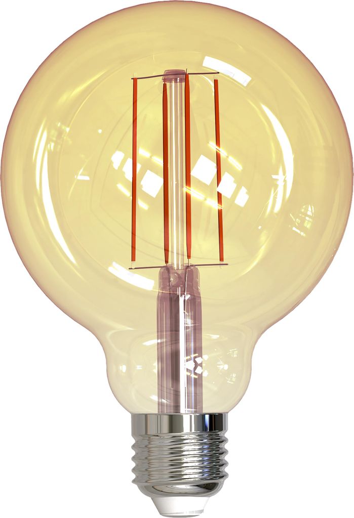A close-up studio shot of a single LED light bulb.