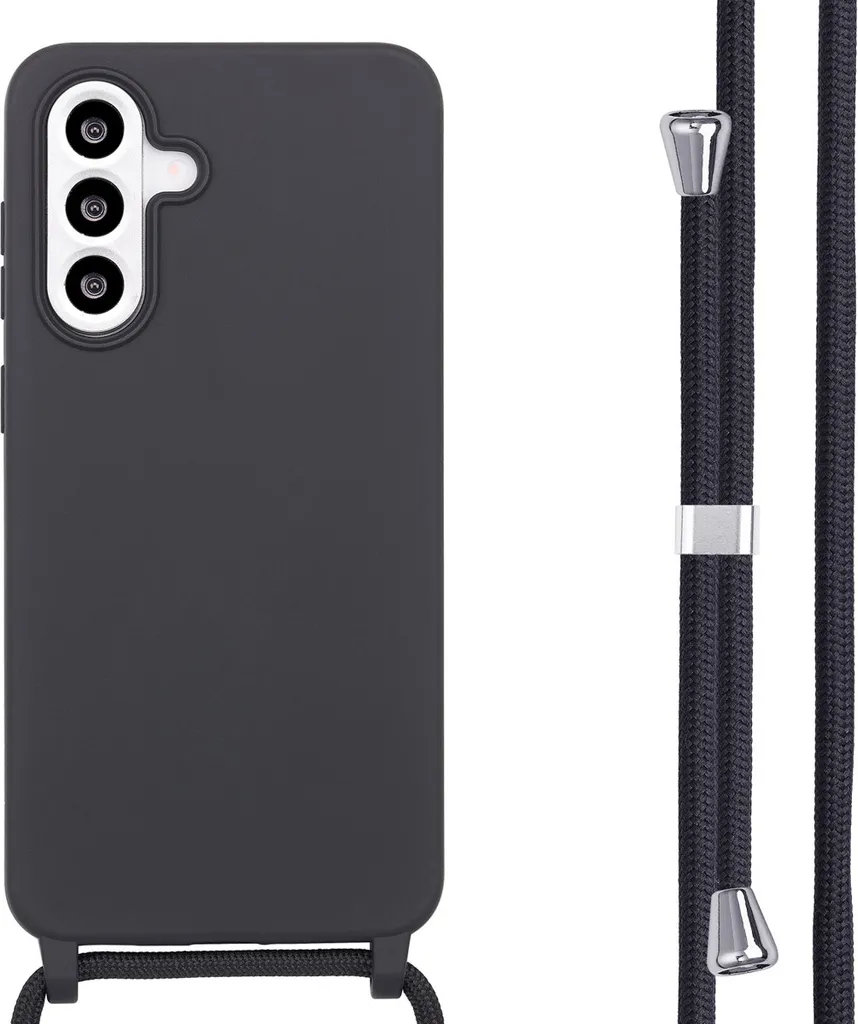 Cover imoshion Samsung A56 Silicone Nero - Protezione con Cinturino
