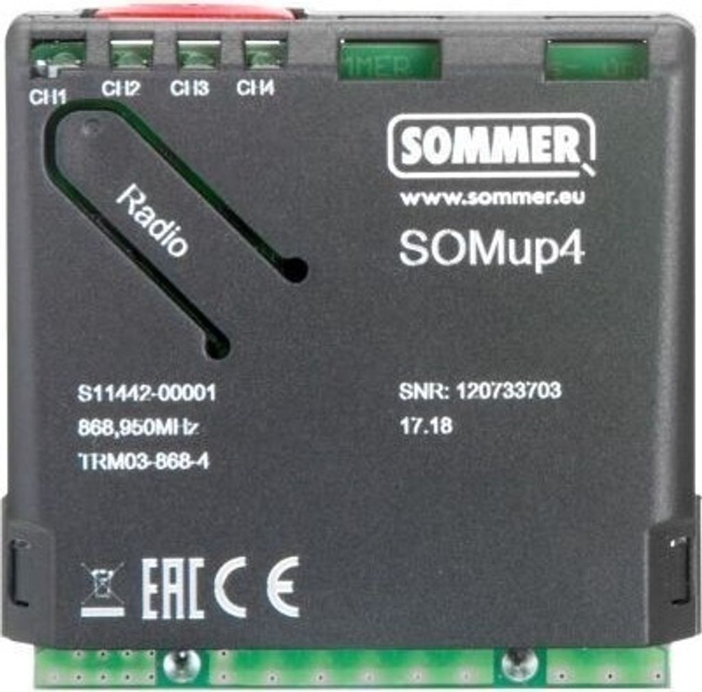Sommer - Funkempfängermodul 4-Kanal 868,95 MHz SOMloq2-Code - SOMup4
