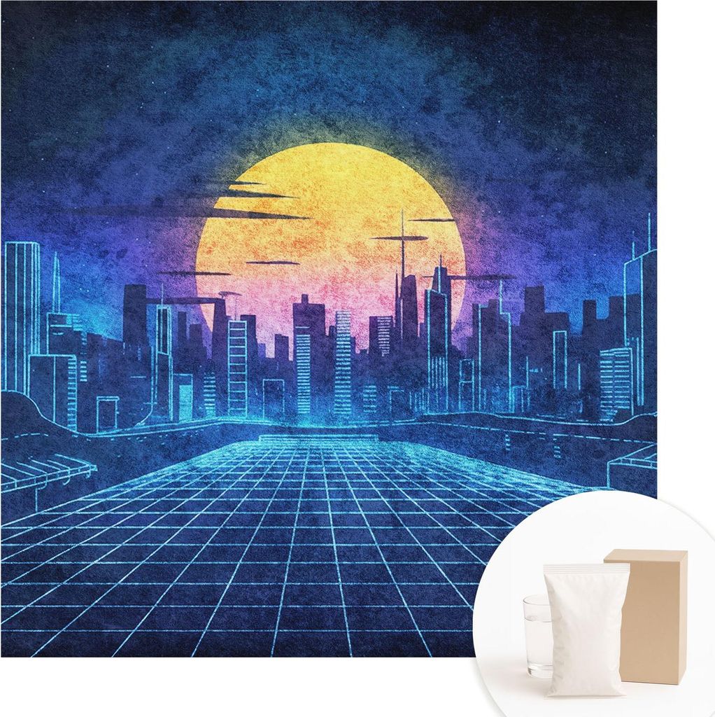 Fototapete - Wandbilder für Wohnzimmer - 250x250 cm - Dekorative Wandfolie - Modernes Design für Wanddekoration - Tapeten für Innenräume - Futu...