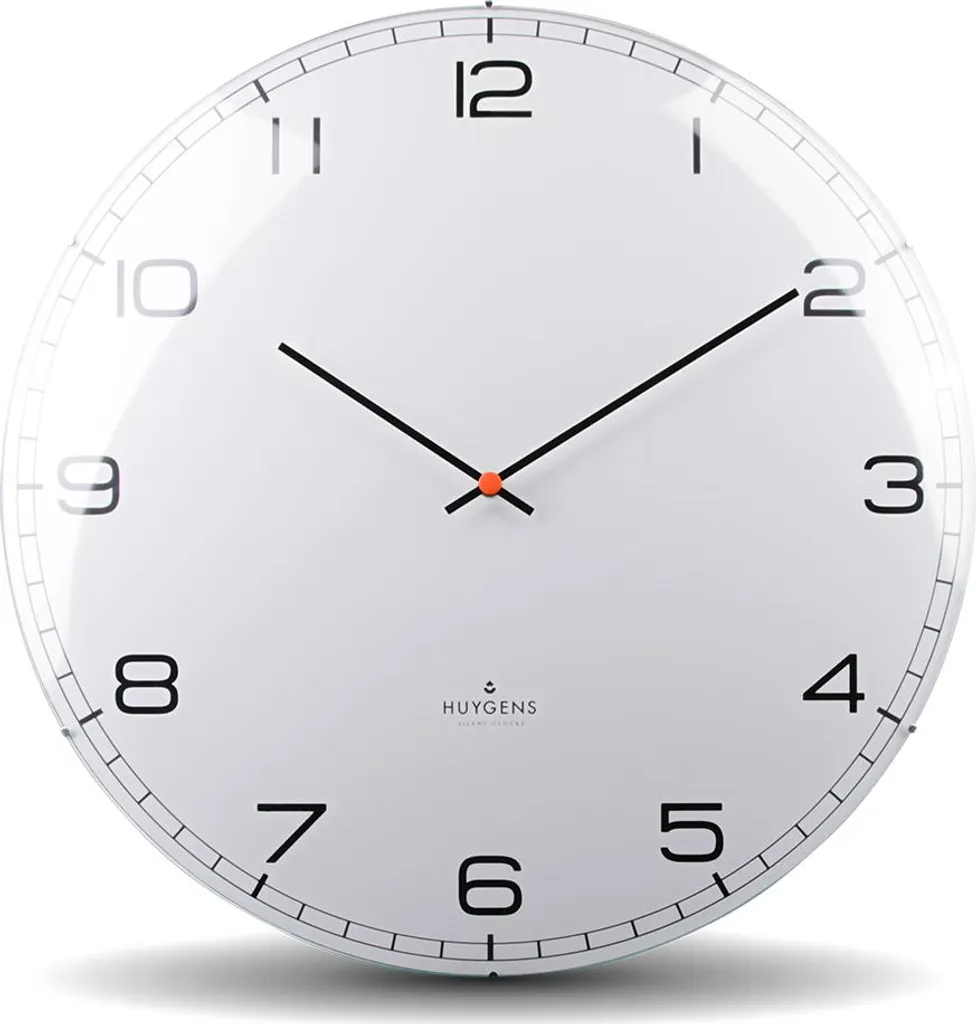 Huygens HU18013 Horloge Murale Quartz Dome 45 Arabic Design Gris