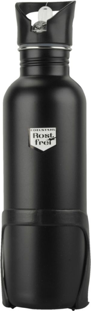 Gourde de vélo FISCHER 0,75 litre noire avec support Image du produit 
