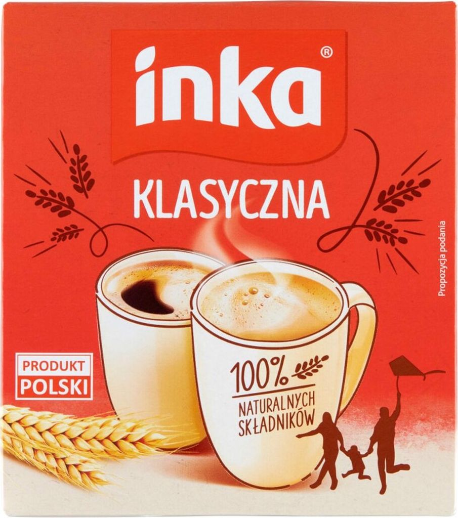 Inka Rozpuszczalna kawa zbożowa klasyczna 150 g x 32 sztuki Zdjęcie produktu 