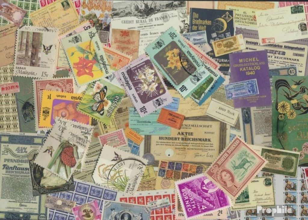 Briefmarken Nordborneo 25 verschiedene Marken