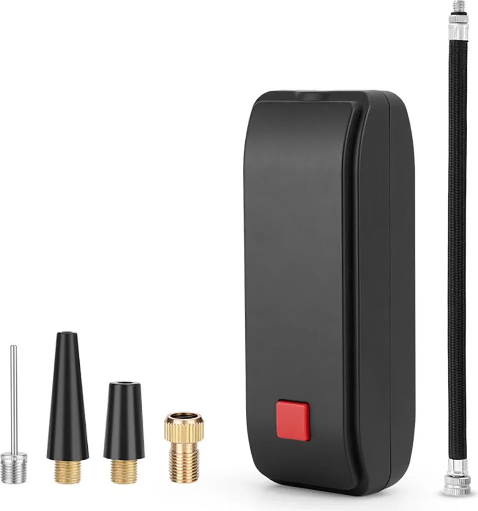 Mini-pompe à air électrique avec batterie externe intégrée 4000mAh Noire