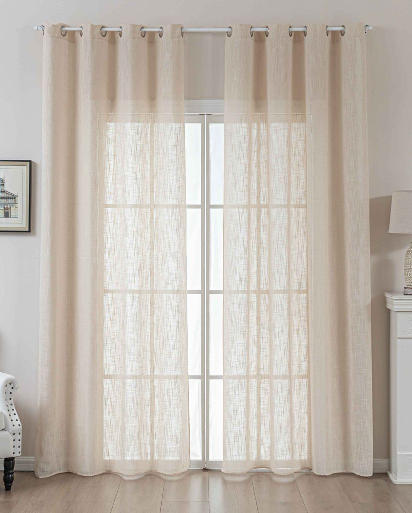 2er Set Gardinen Ösen Grobfaser »Seoul« HxB 245x140 cm Produktbild 