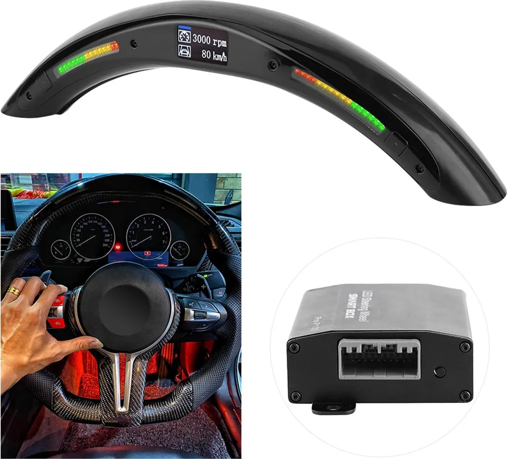 Kit Volant Sport à Affichage Numérique LED et Module de Données OBD2