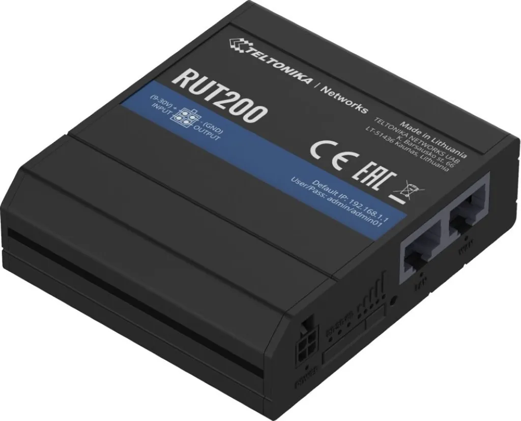Routeur 4G Industriel WiFi Teltonika RUT200 pour rail DIN et Armoire
