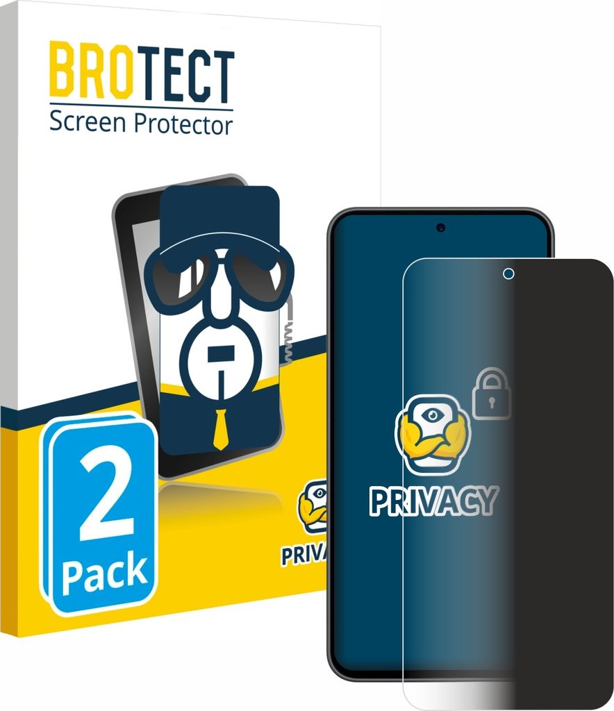2x BROTECT Sichtschutzfolie für Samsung Galaxy A36 5G Anti-Spy Privacy Sichtschutz Blickschutz Folie Blaulicht-Schutz