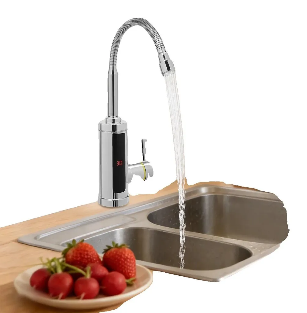 Robinet électrique pour cuisine d'été 3000W - Eau chaude instantanée G1/2