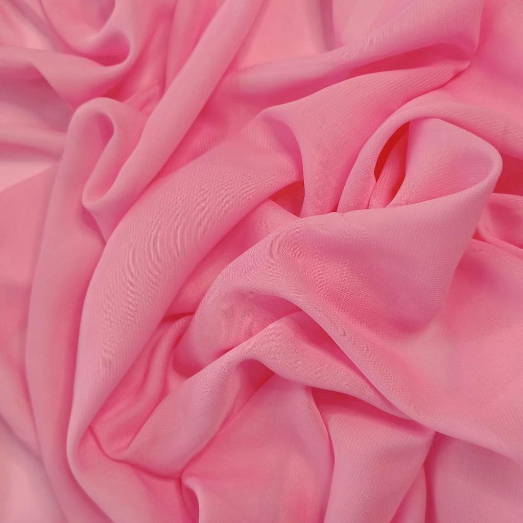 Chiffon Stoff Meterware 150 cm Breite, Quarzrosa Produktbild 