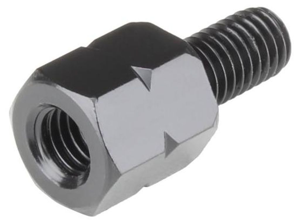 Spiegeladapter schwarz (Spiegel: M8 Rechtsgewinde / Lenker: M8 Linksgewinde) - Citomerx