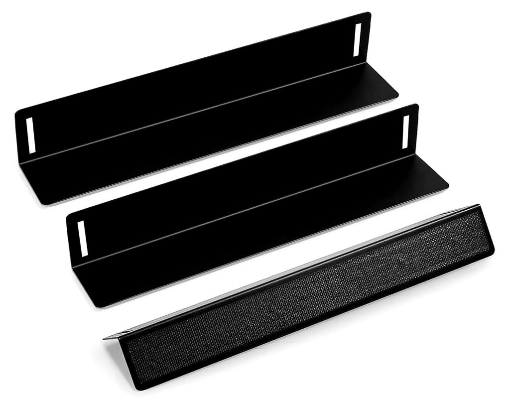 3 Stück Kofferraum Klettfixierung aus Eisen 30 x 4 x 5 cm Gepäckfixierung Kofferraumtrenner Cargoelemente Kofferraumorganizer für Auto Van Limou...