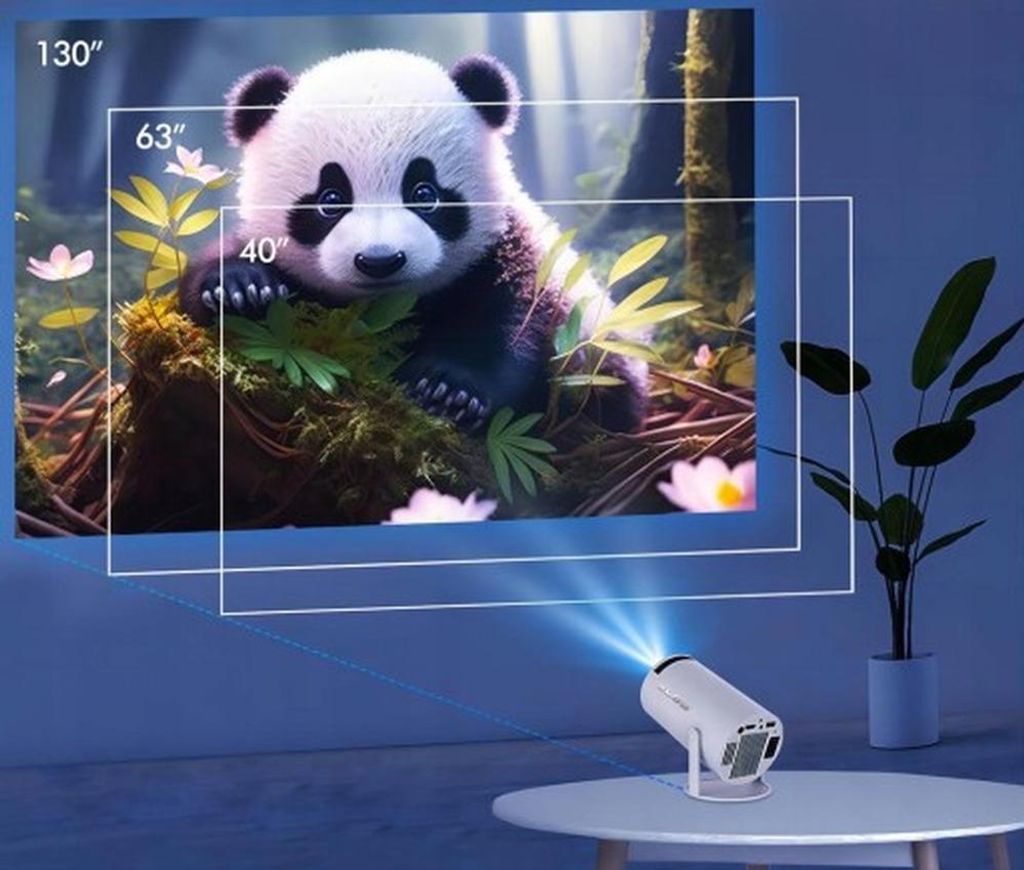 BLOW Projektor Przenośny AndroidTV HD Cinema Biały Zdjęcie produktu 