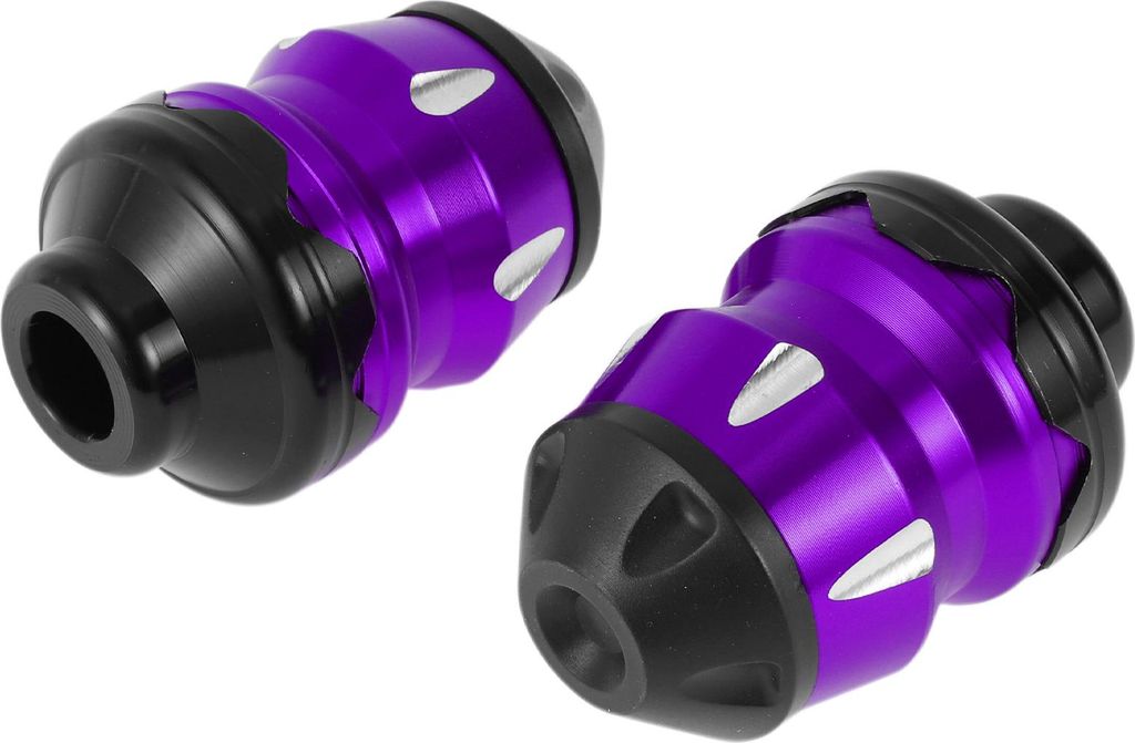15mm Motorrad Slider Rahmen Aluminiumlegierung Kunststoff Rad Verkleidung Schutz Crash Pad Schutz 46mm 74mm Lila 2 Stück