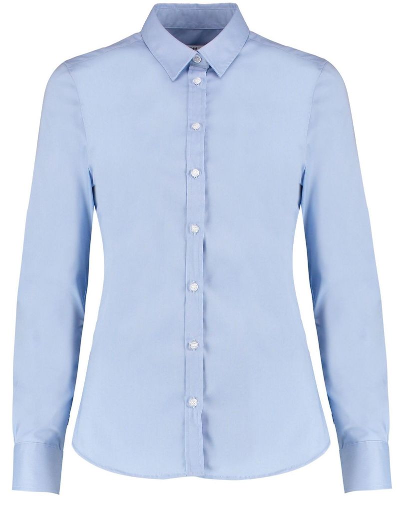 Kustom Kit - Hemd für Damen Langärmlig FK1262 (46 DE) (Hellblau)