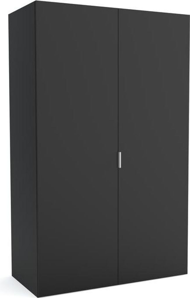FURNLUX Garderobenmatte A Schwarz 120cm / Hauptfarbe: Schwarz / Abmessungen: 120 x 60 x 205 cm