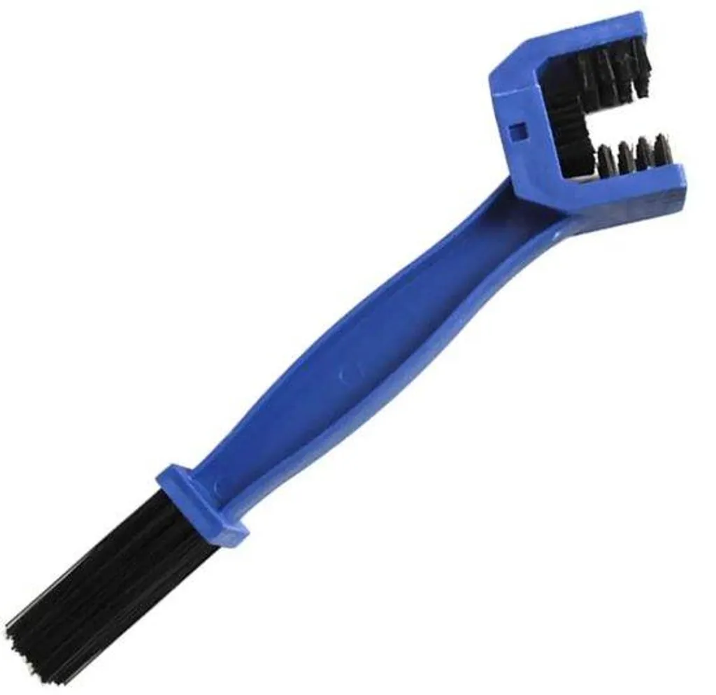 Brosse pour chaîne de vélo et voiture bleue - Outil d'entretien complet