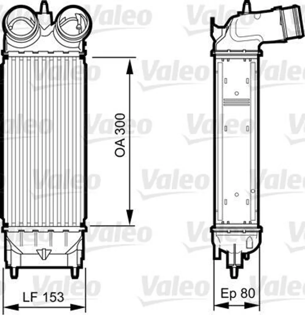 Refroidisseur d'air Valeo 818244 pour réparer la suralimentation C5 508