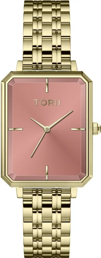 Montre analogique femme TORII chic et tendance couleur rose poudré