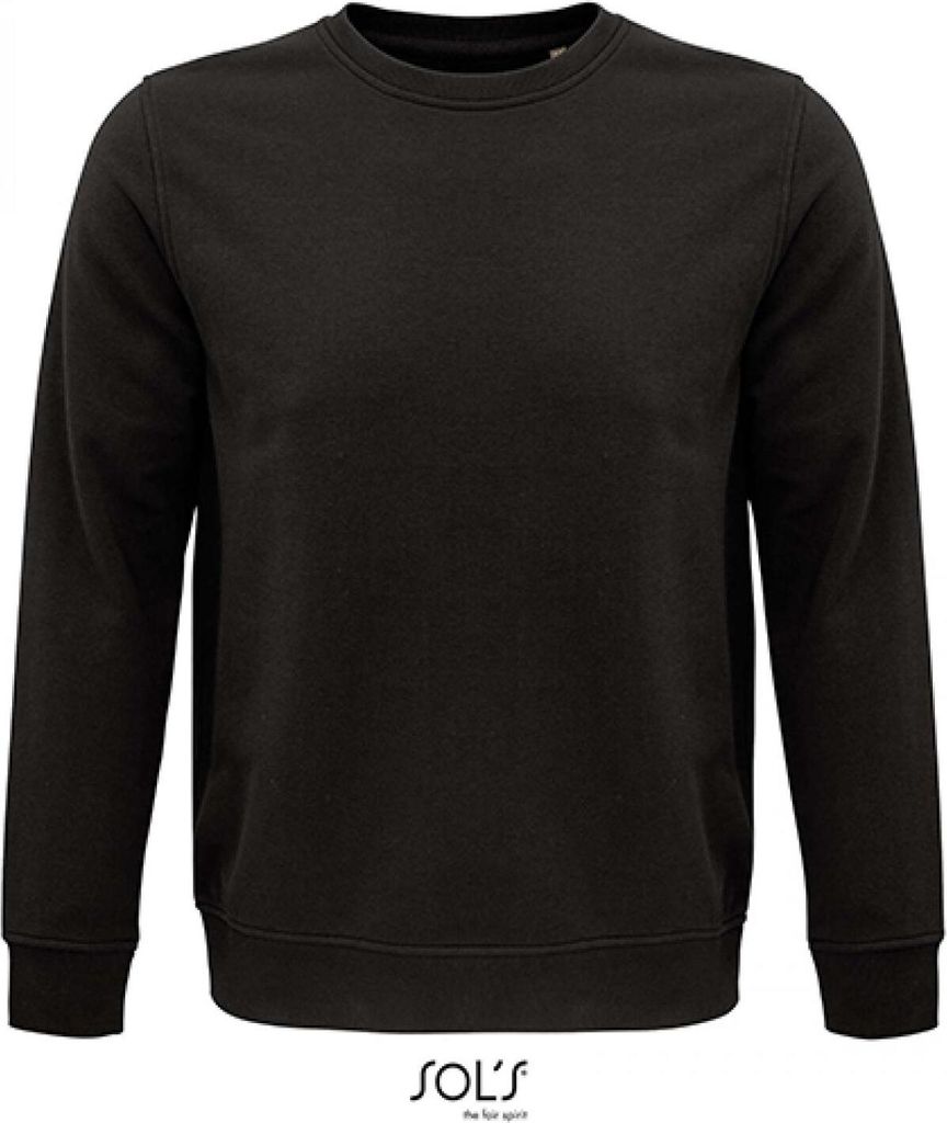 SOLs 03574 | Damen Sweat, Comet Uni Sweatshirt, 80% Baumwolle - Farbe: Deep Charcoal Grey (Solid) - Größe: M