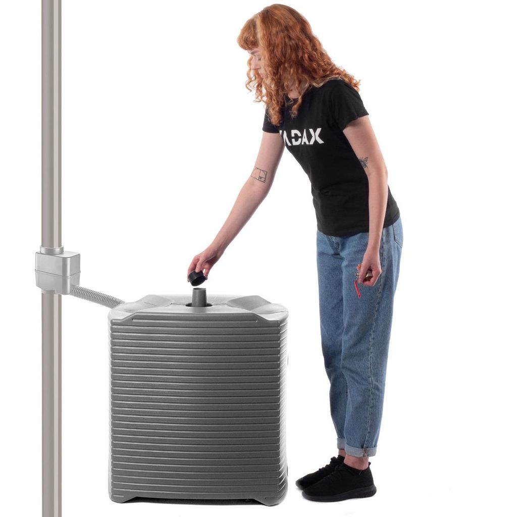 KADAX Réservoir d'eau de pluie 125L Tonneau d'eau modulaire Image du produit 