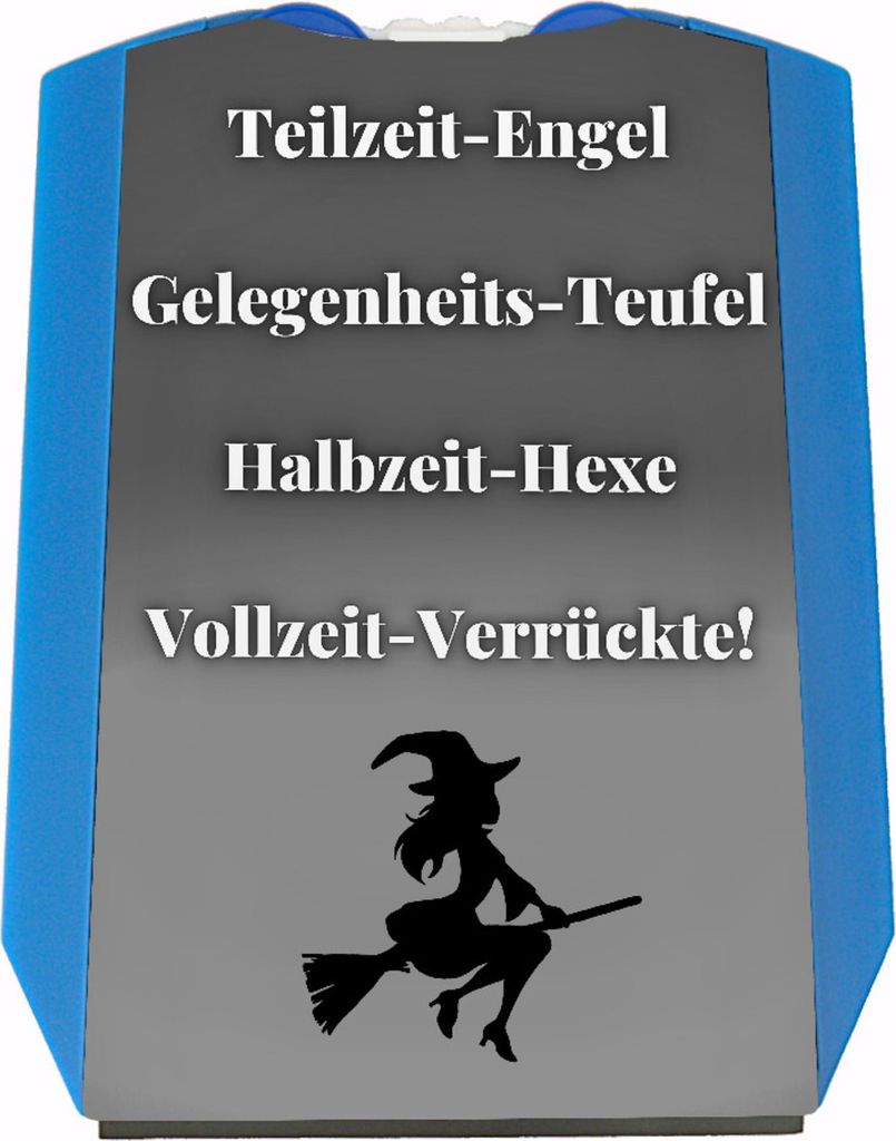 Teilzeit-Engel Parkscheibe mit Spruch Gelegenheits-Teufel